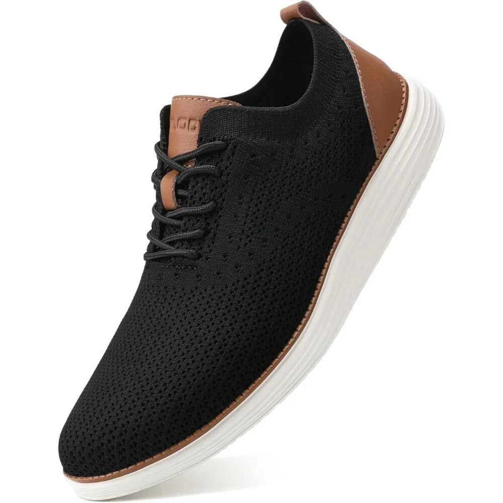 ⚡Men's Black Oxfords Business Mesh Breathable Tennis Comfortable Walking Shoes